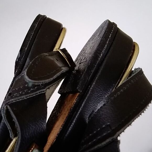 VINTAGE SOFWEAR SHOES HOUSTON TEXAS LEATHER RHINESTONE SHOES - Picture 6 of 9